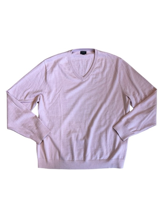 J. Crew Other - J. Crew Men’s Sz XL Pink 100% Merino WoolV-Neck Sweater